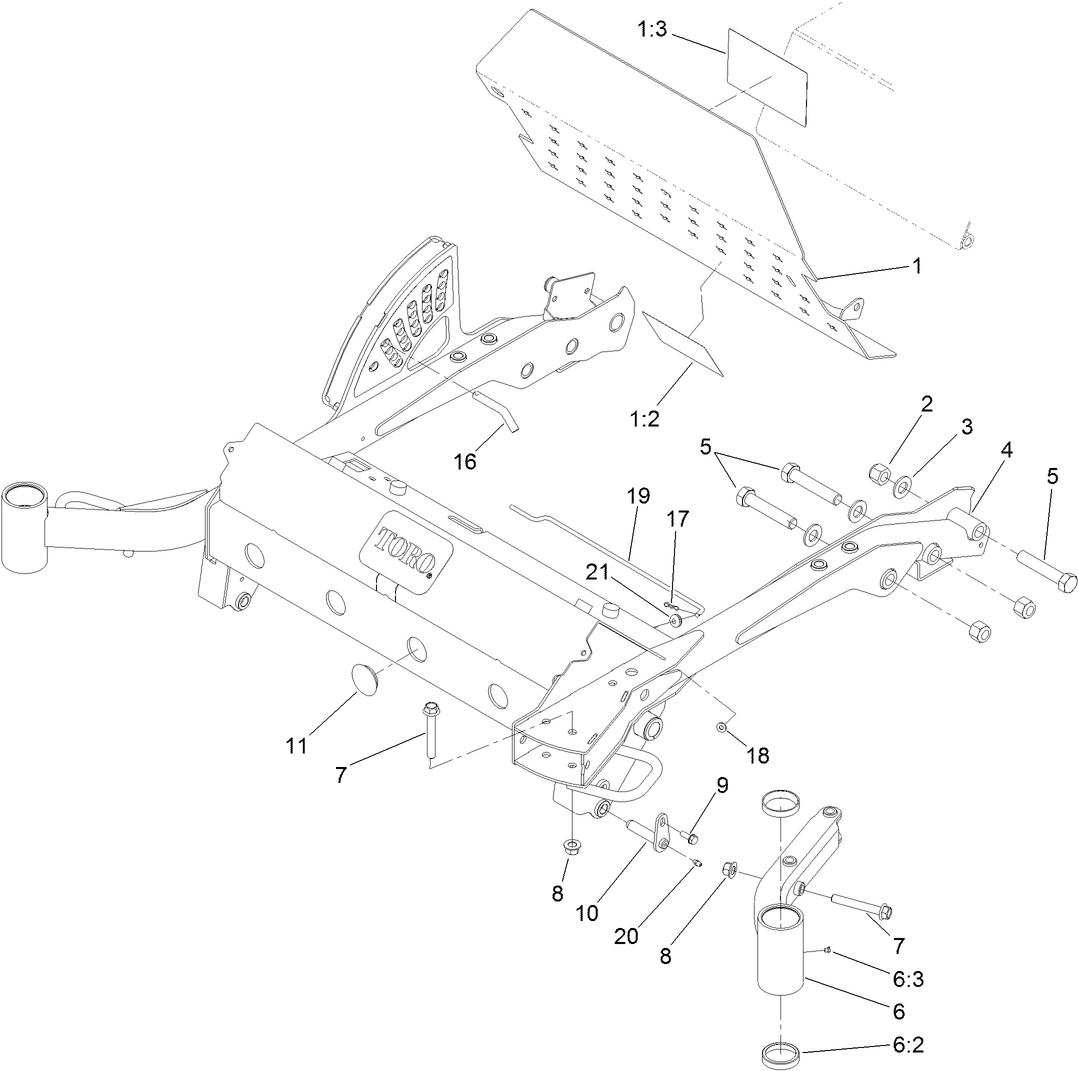 Floorplate and Carrier Frame Assembly
