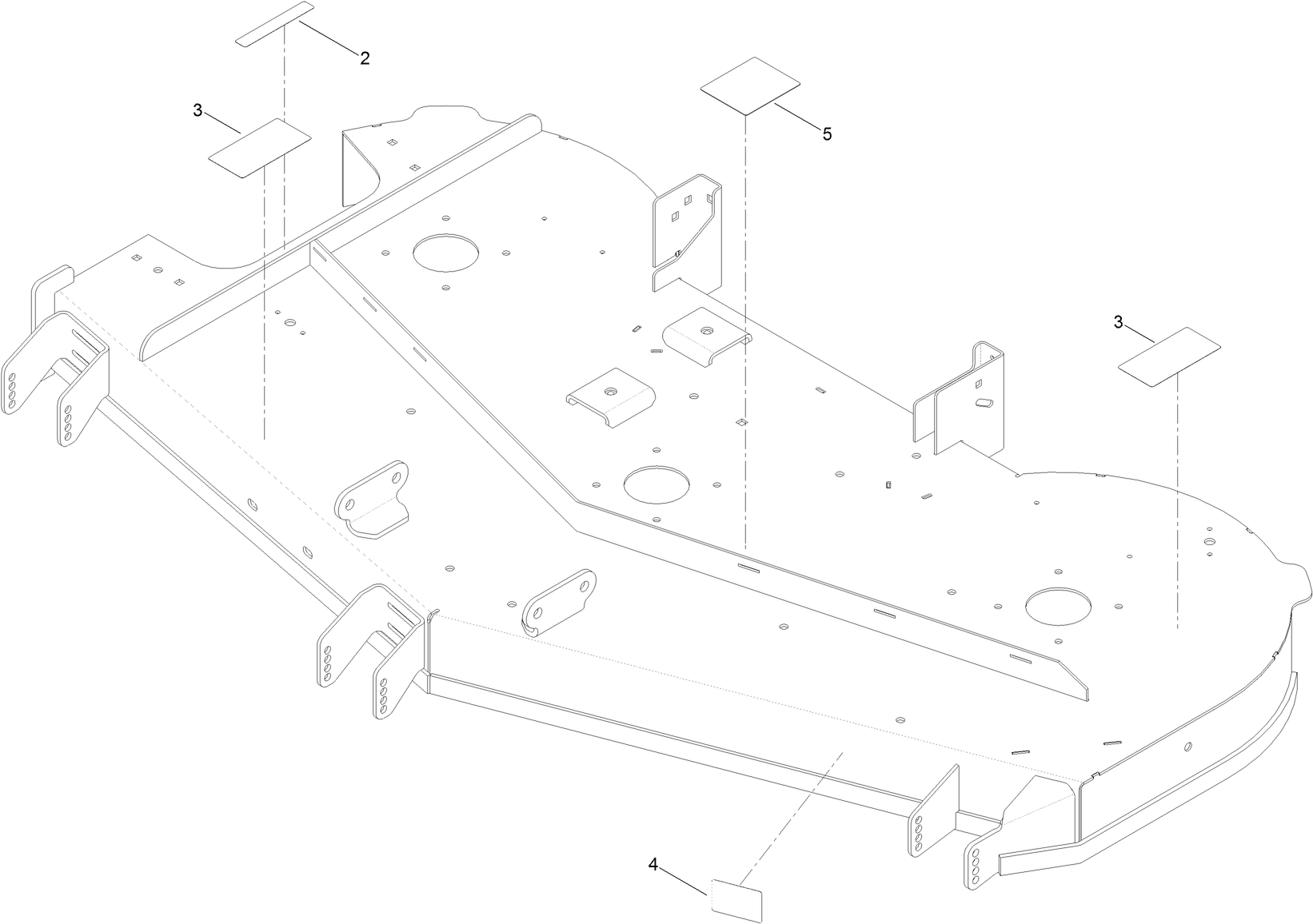 60 Inch Deck Decal Assemby No. 133-4461