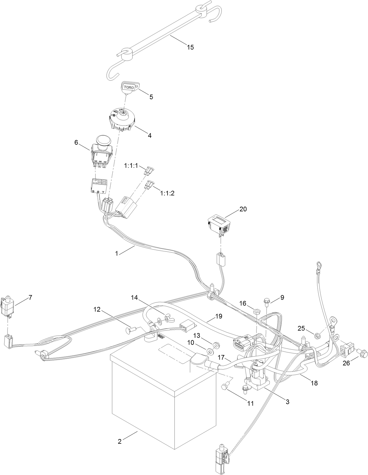 Battery and Electrical Assembly