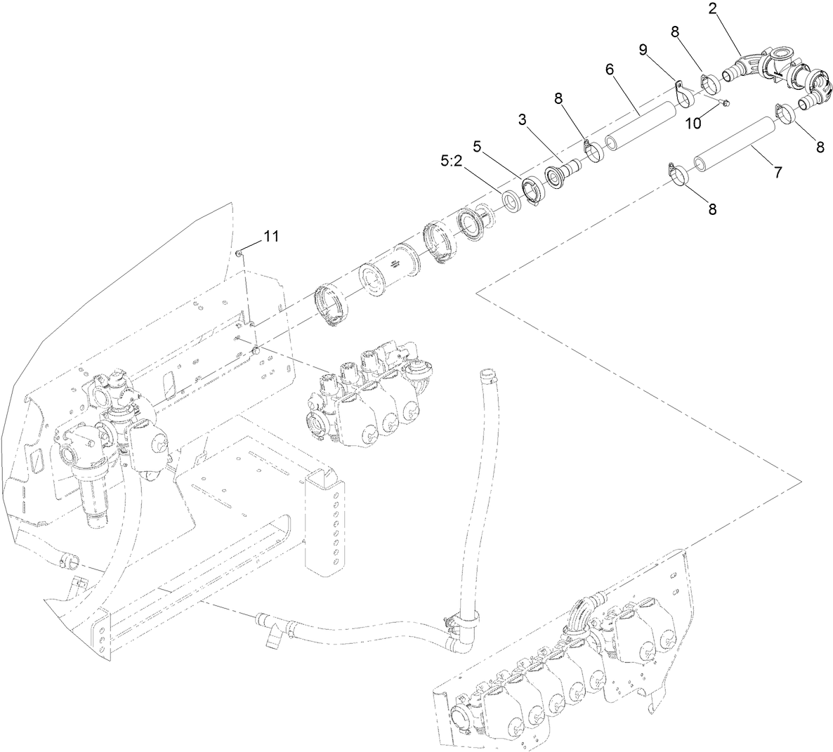 Flow Meter and Connection Manifold Assembly