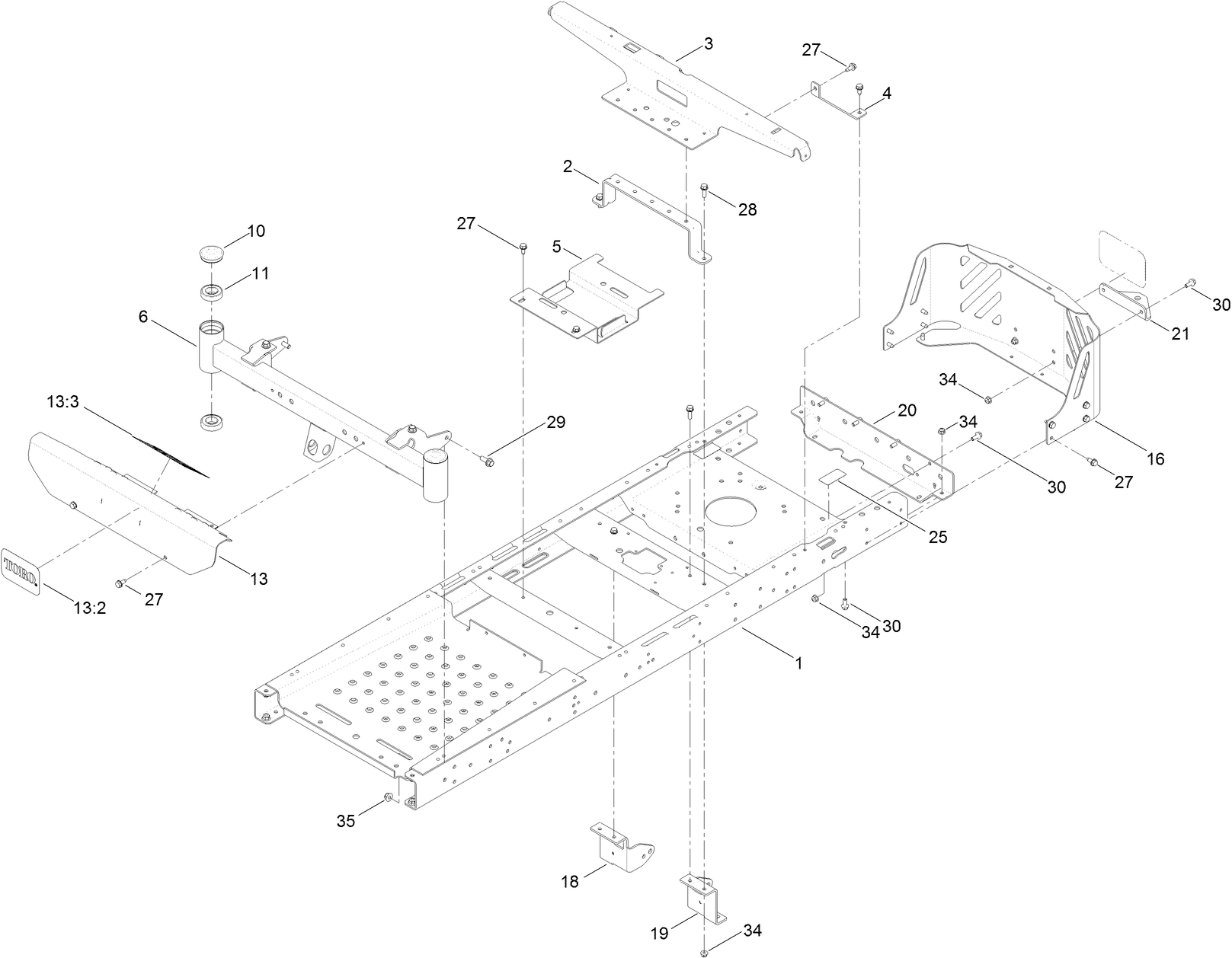 Frame and Front Axle Assembly