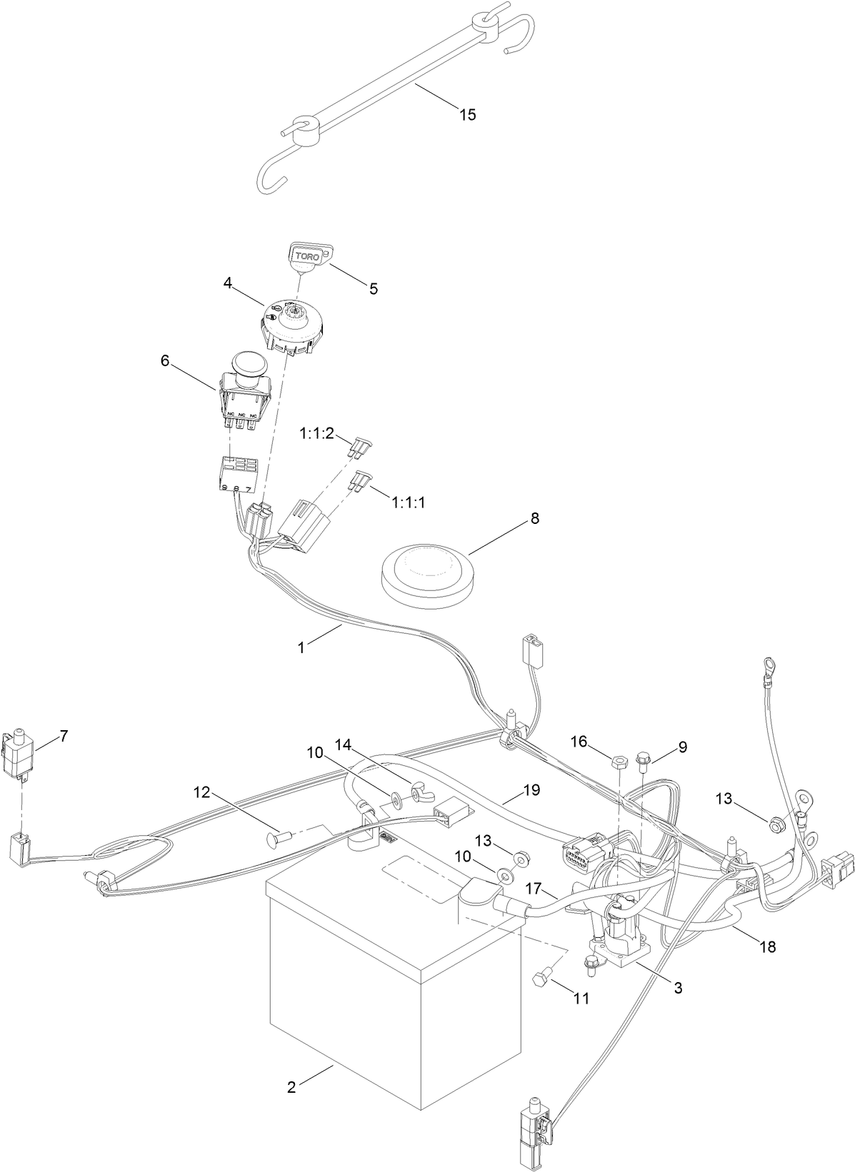 Battery and Electrical Assembly