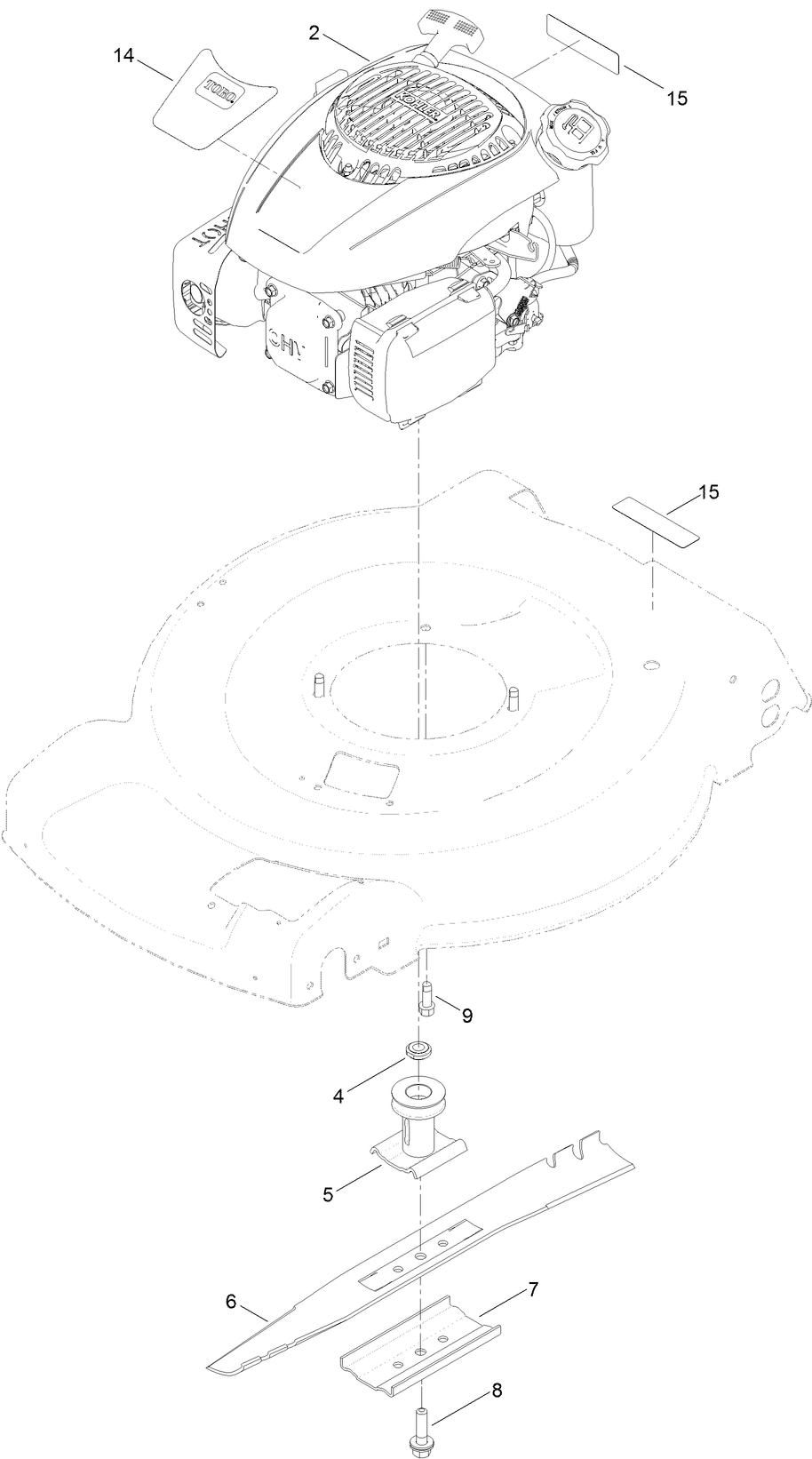 Engine and Blade Assembly