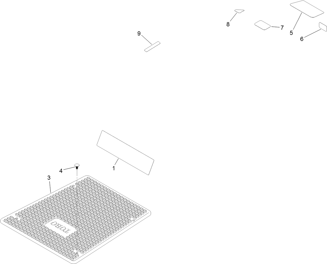Model-Specific Decal and Floor-Mat Assembly