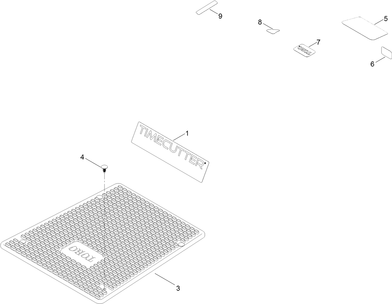Model Specific Decal and Floor Mat Assembly
