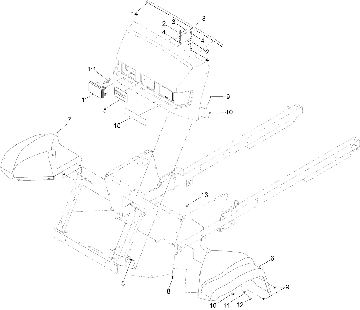 Front Fender and Headlight Assembly
