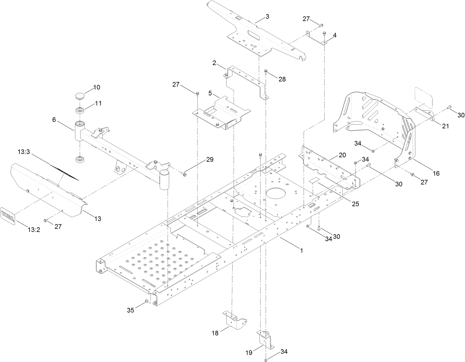 Frame and Front Axle Assembly