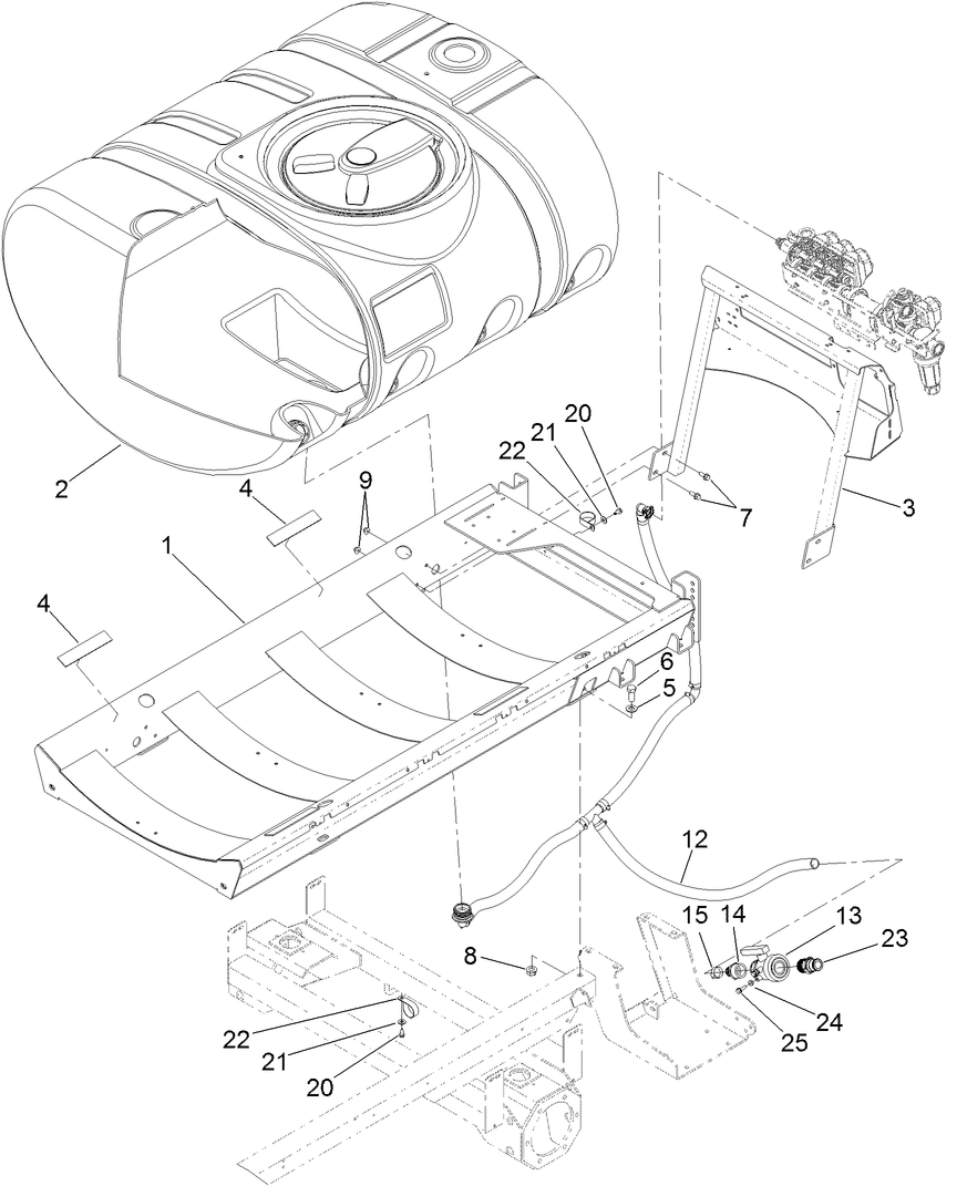 Tank and Saddle Assembly