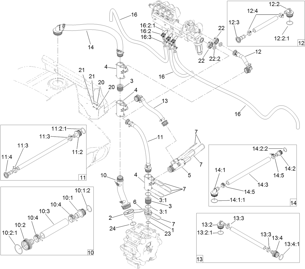 Spray System Hose Assembly