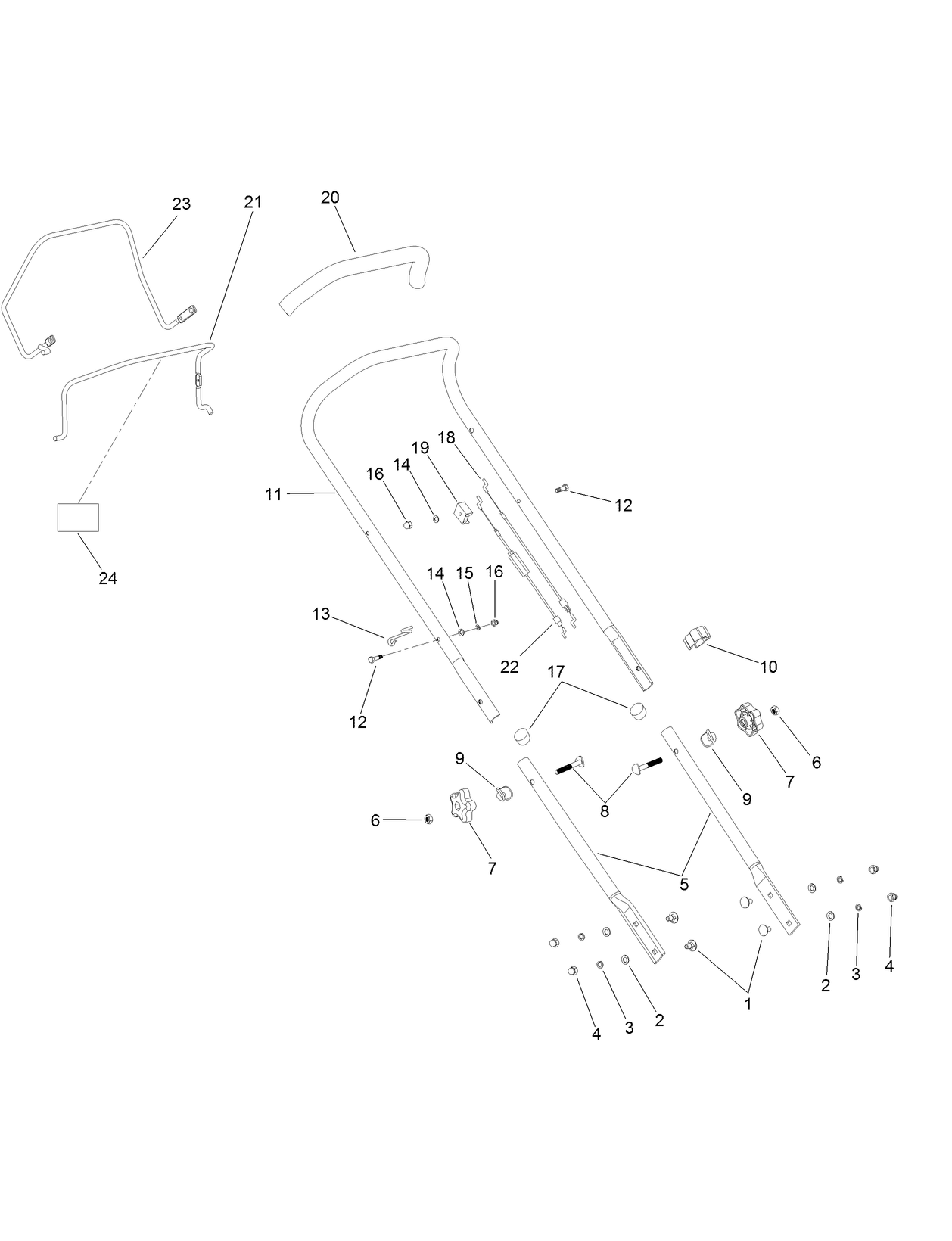 Handle Bar and Controls Assembly