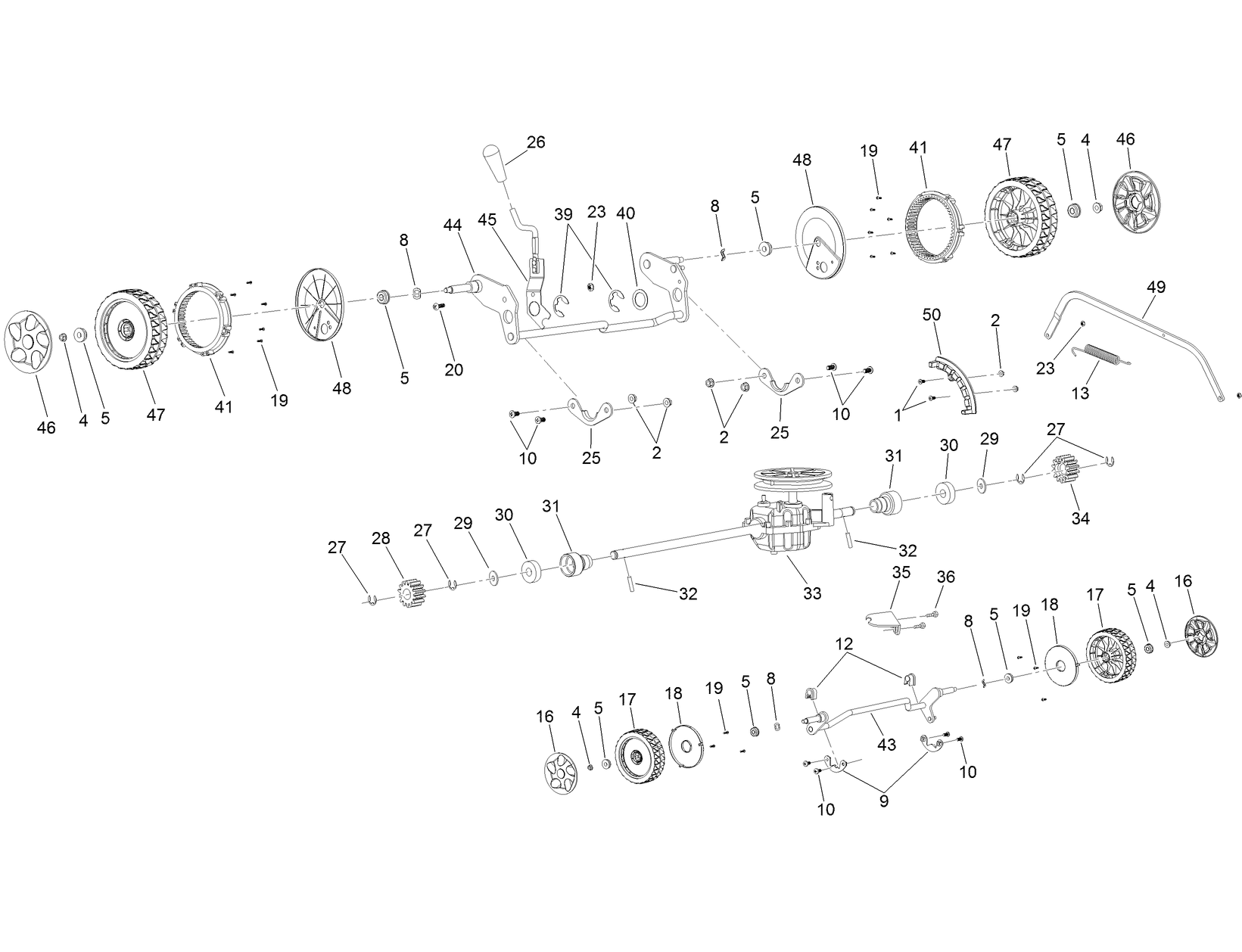 Suspension, Traction and HOC Assembly