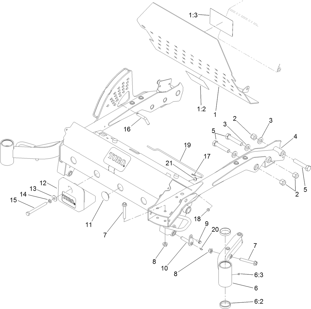 Floorplate and Carrier Frame Assembly
