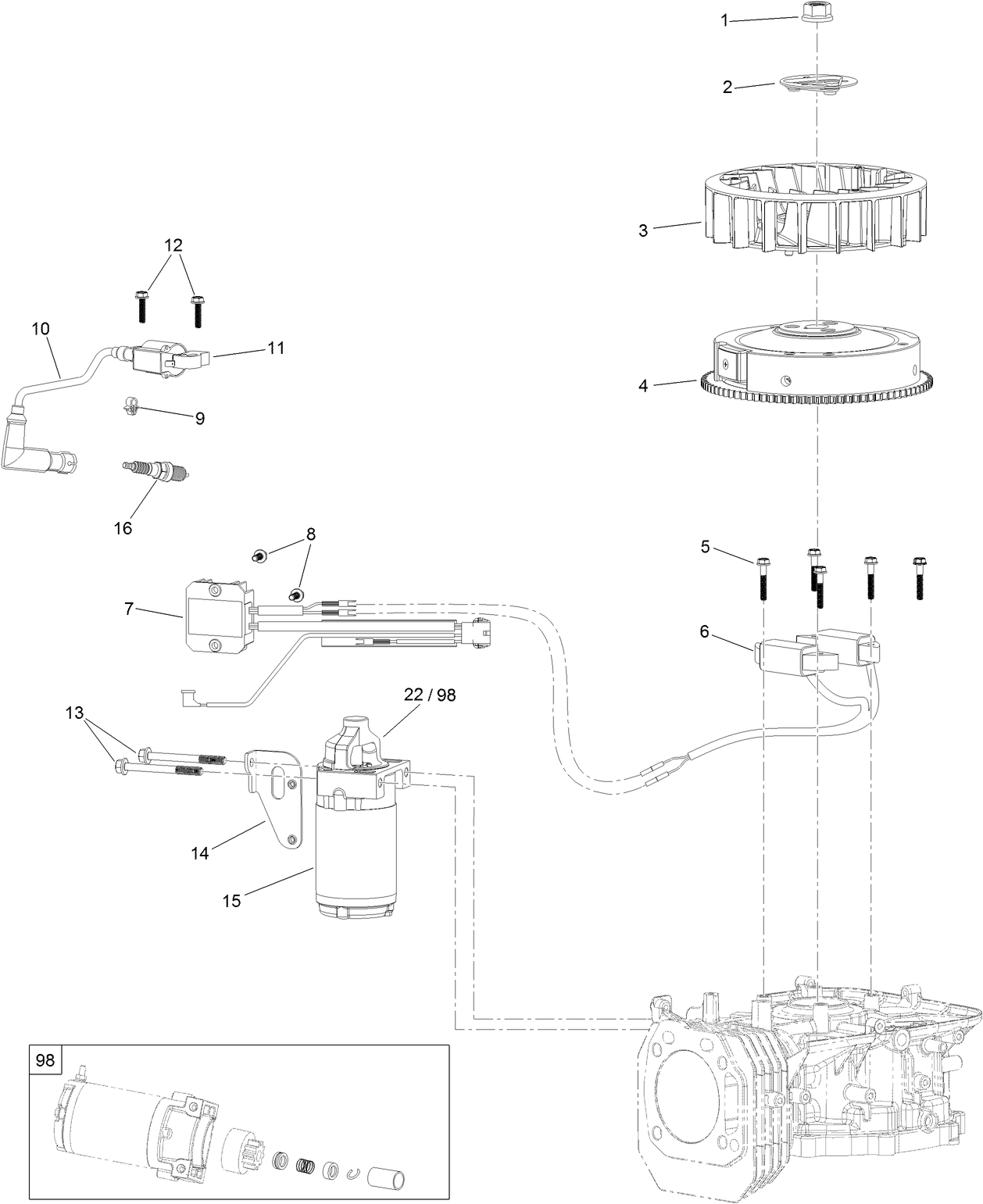 Ignition and Electrical Assembly