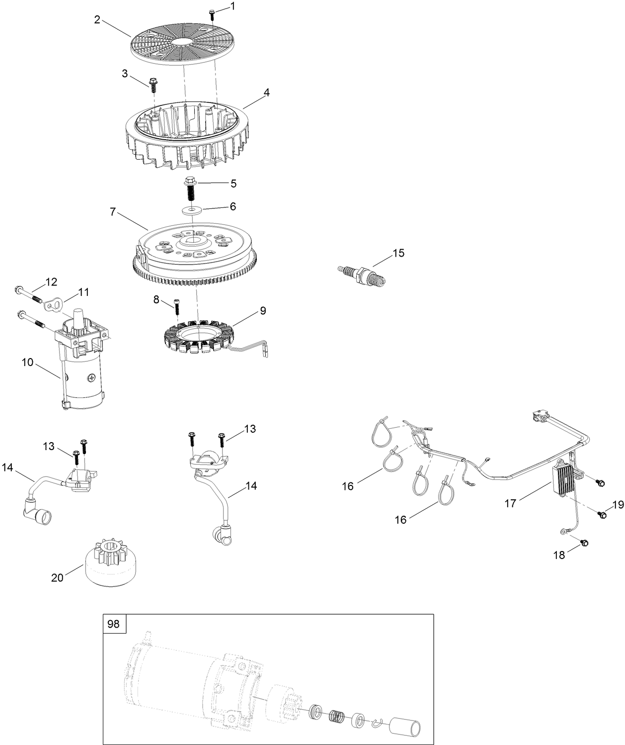 Ignition and Electrical Assembly