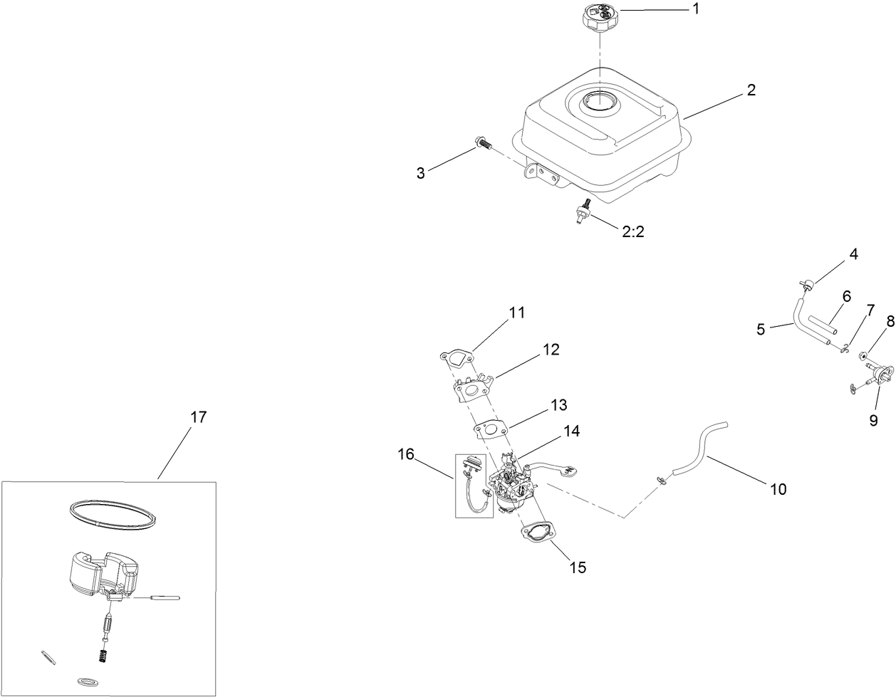 Fuel System and Carburetor Assembly