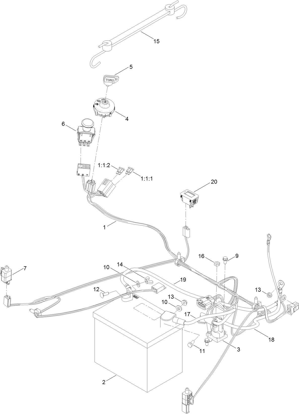 Battery and Electrical Assembly