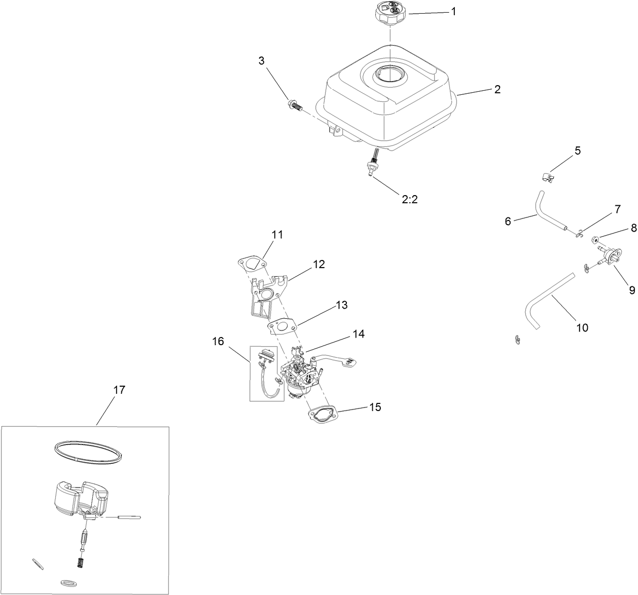 Fuel System and Carburetor Assembly