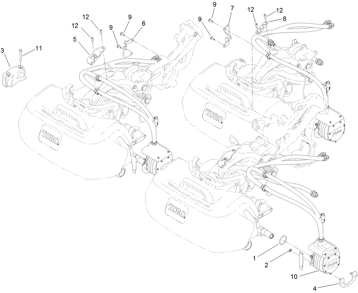 Electric Motor and Bracket Assembly