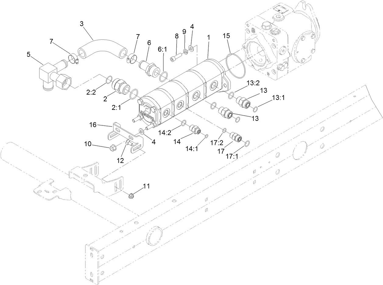 Gear Pump Mounting Assembly
