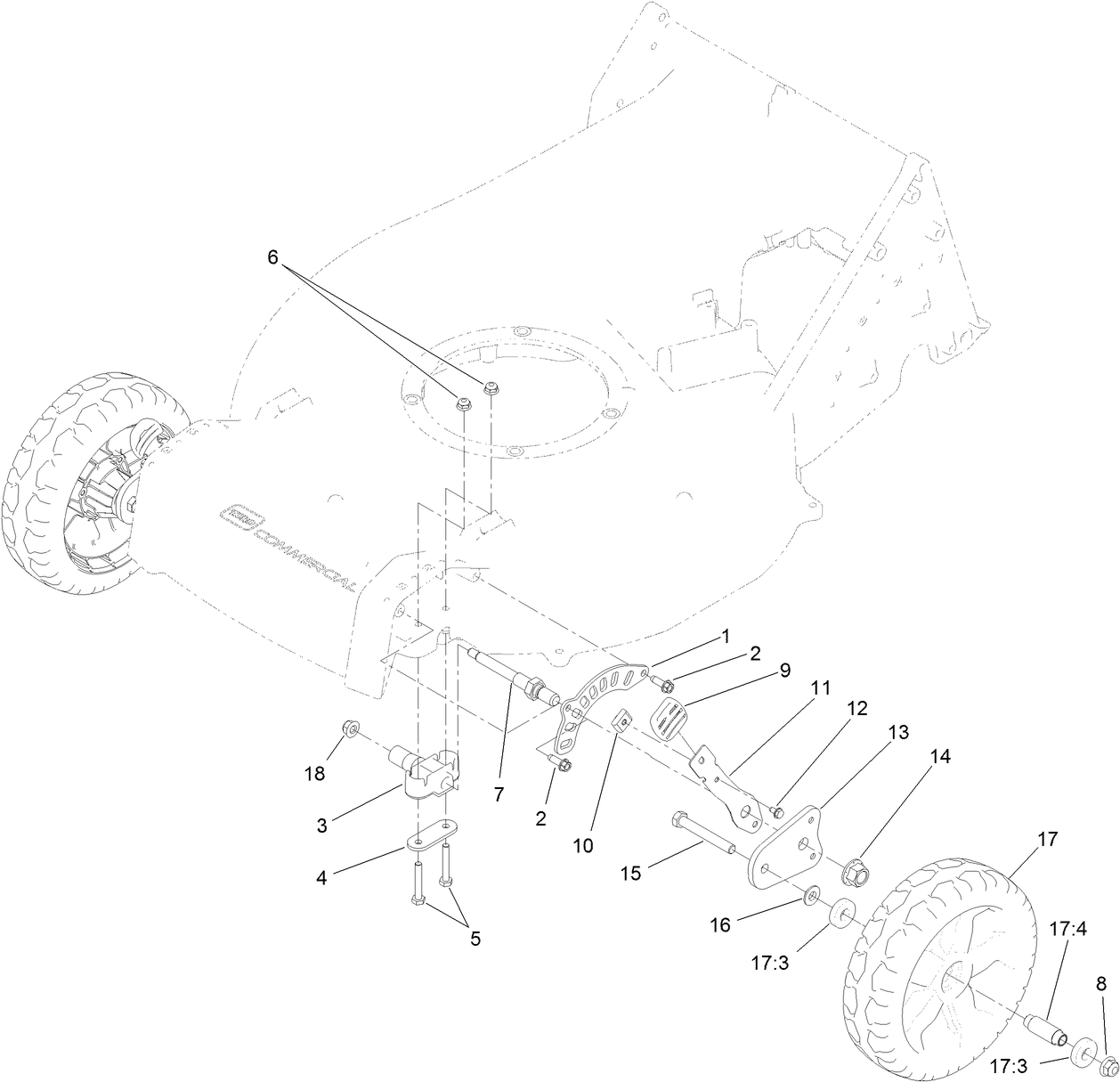 Height-of-Cut and Wheel Assembly