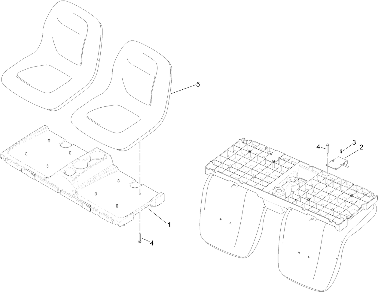 Bucket Seat Base Assembly