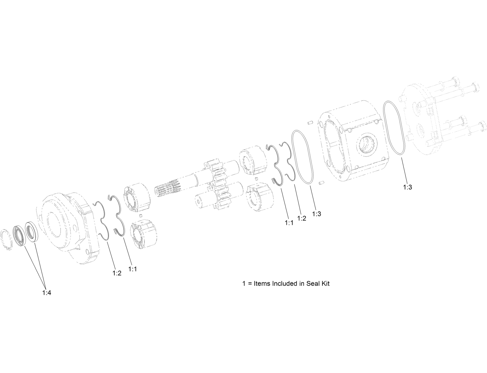 Hydraulic Gear Pump Assembly No. 131-8947