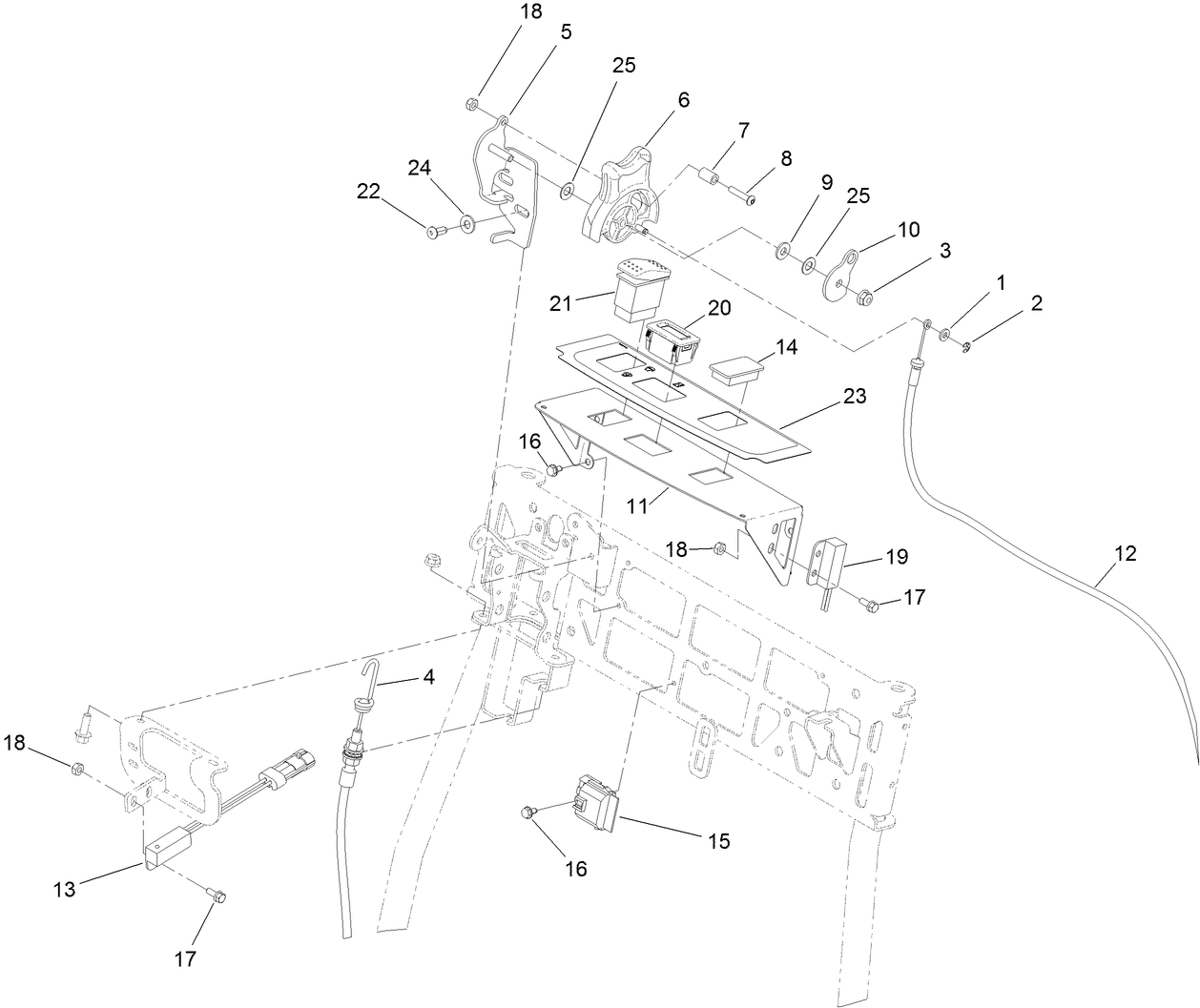 Throttle and Console Assembly