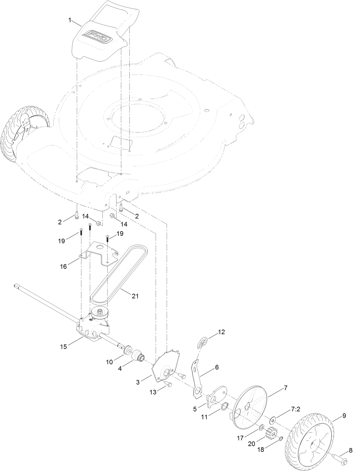 Transmission and Front Wheel Drive Assembly