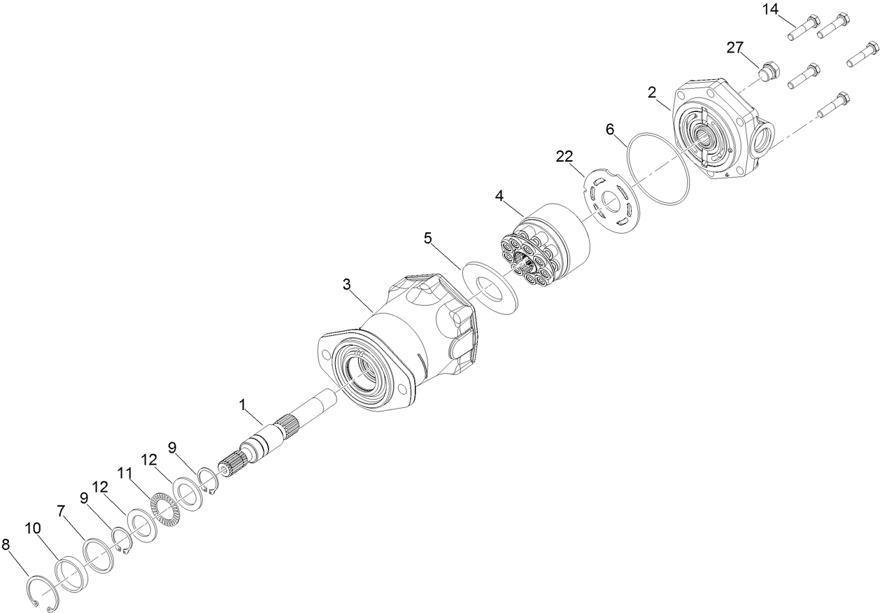 Hydraulic Motor Assembly No. 130-8724