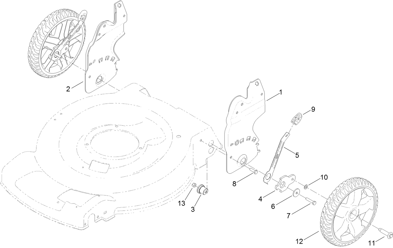 Height-of-Cut and Rear Wheel Assembly
