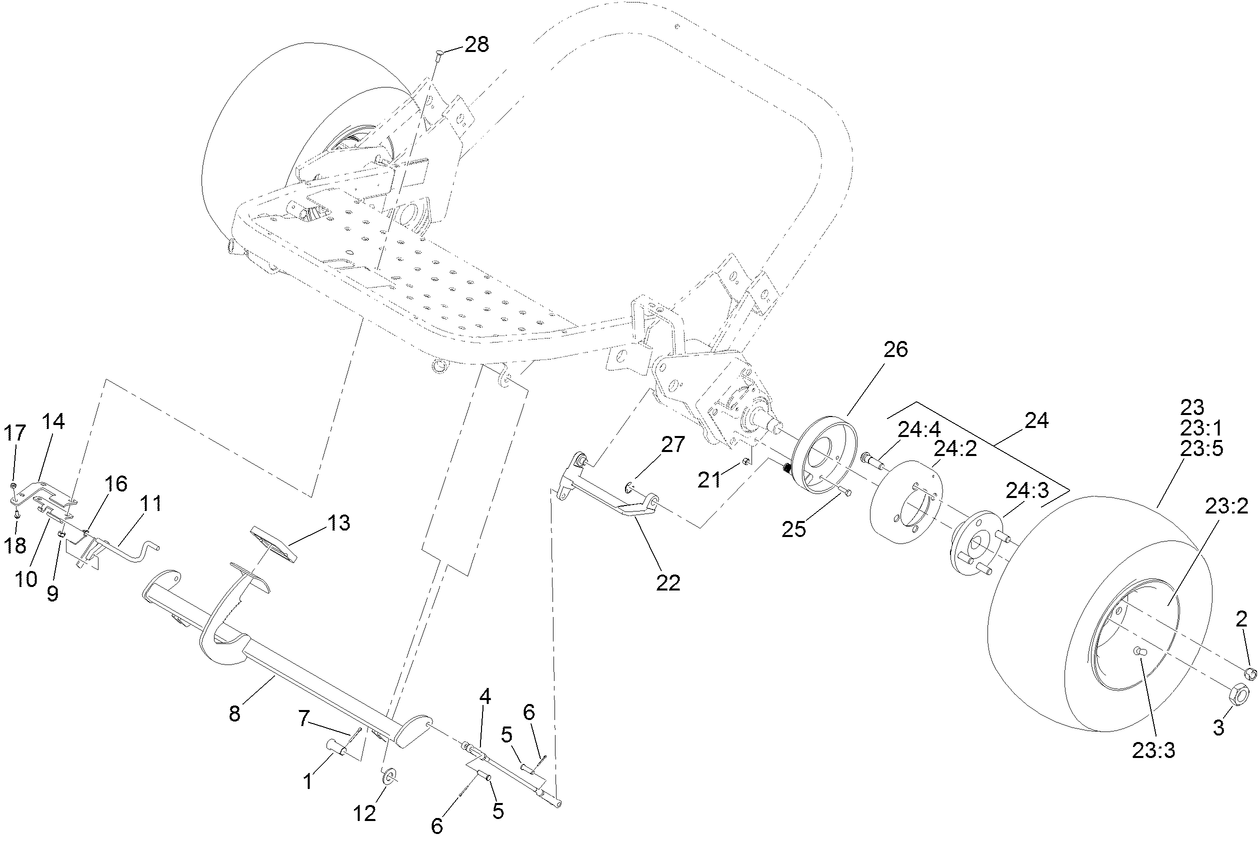 Front Wheel and Brake Assembly
