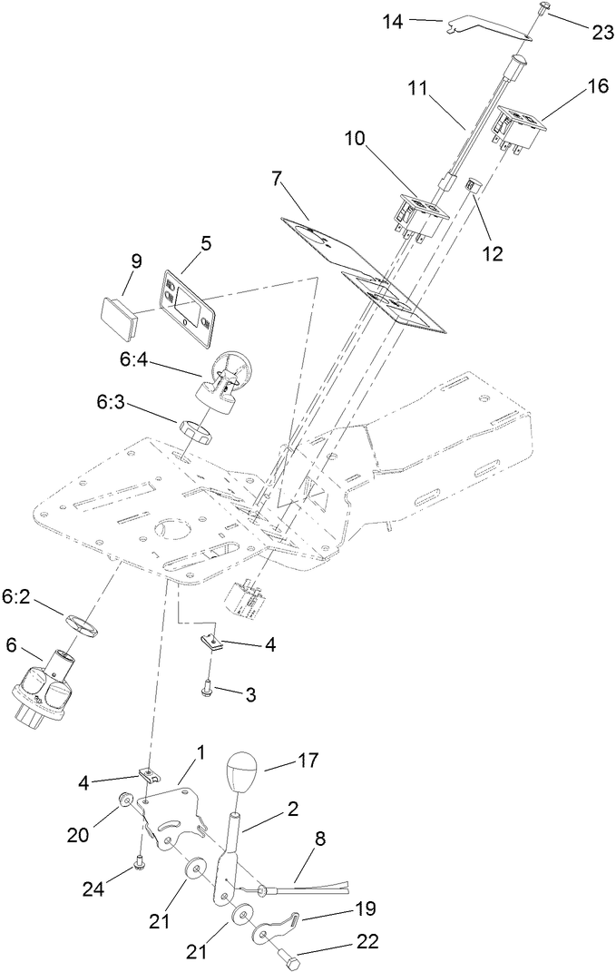 Ignition, Throttle and Choke Control Assembly