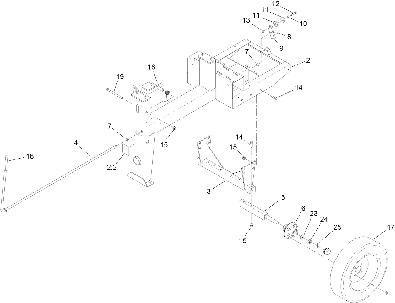 Frame and Axle Assembly