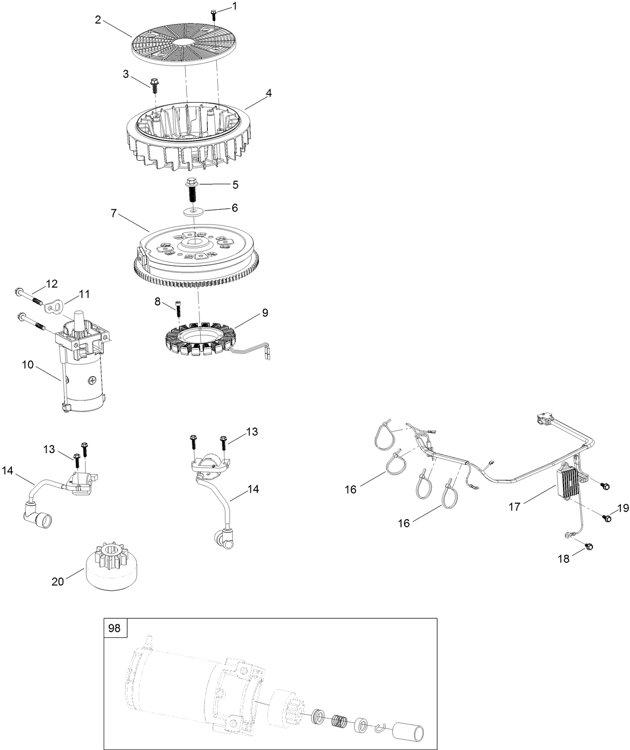 Ignition and Electrical Assembly