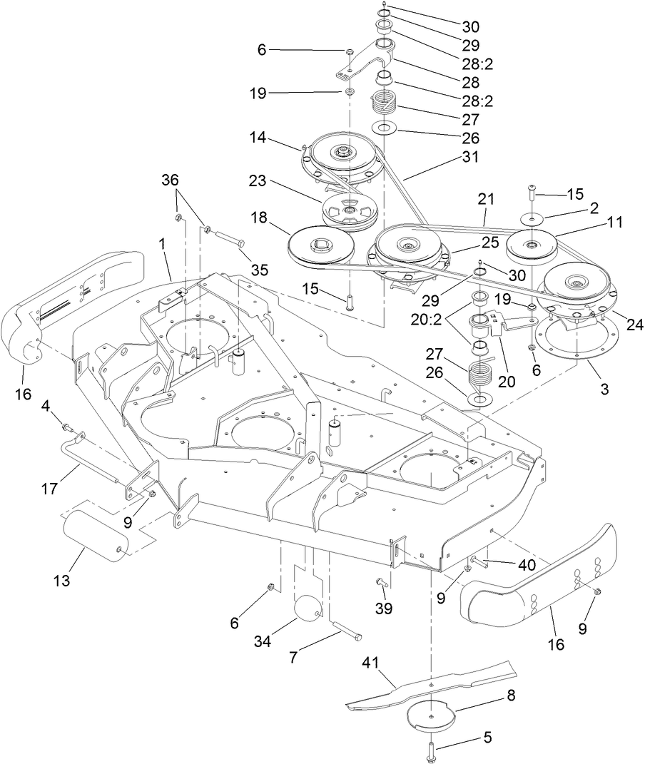 Roller, Belt and Pulley Assembly