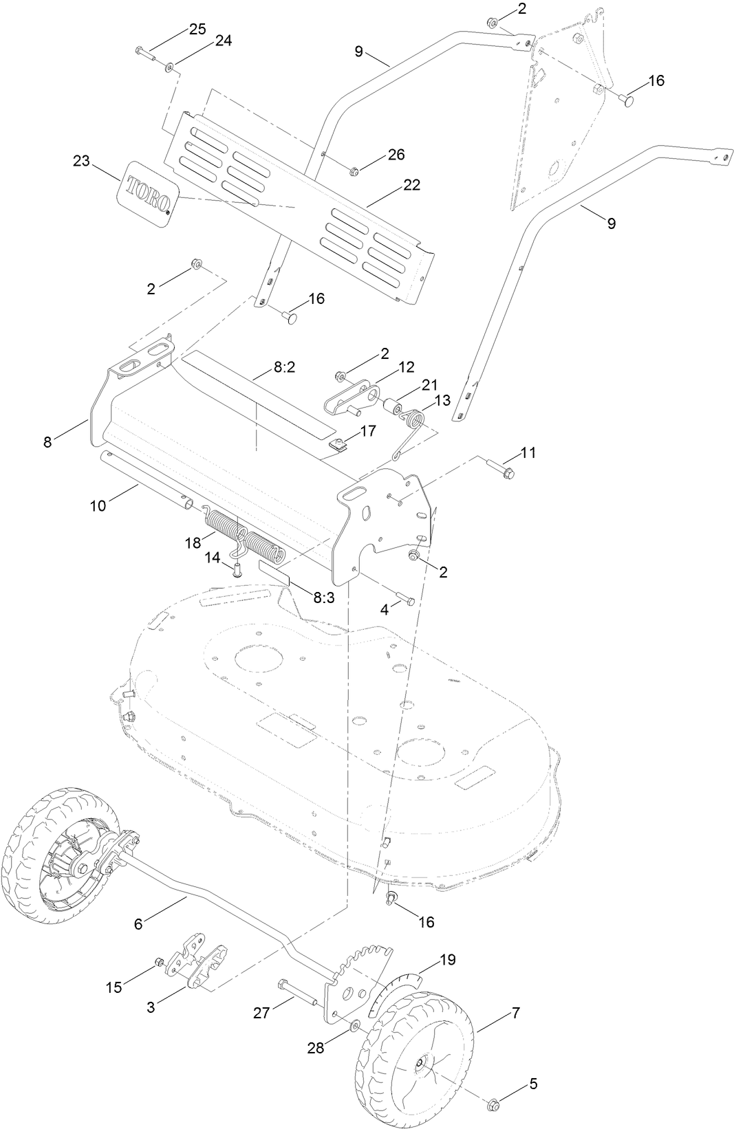Front Bumper and Wheel Assembly