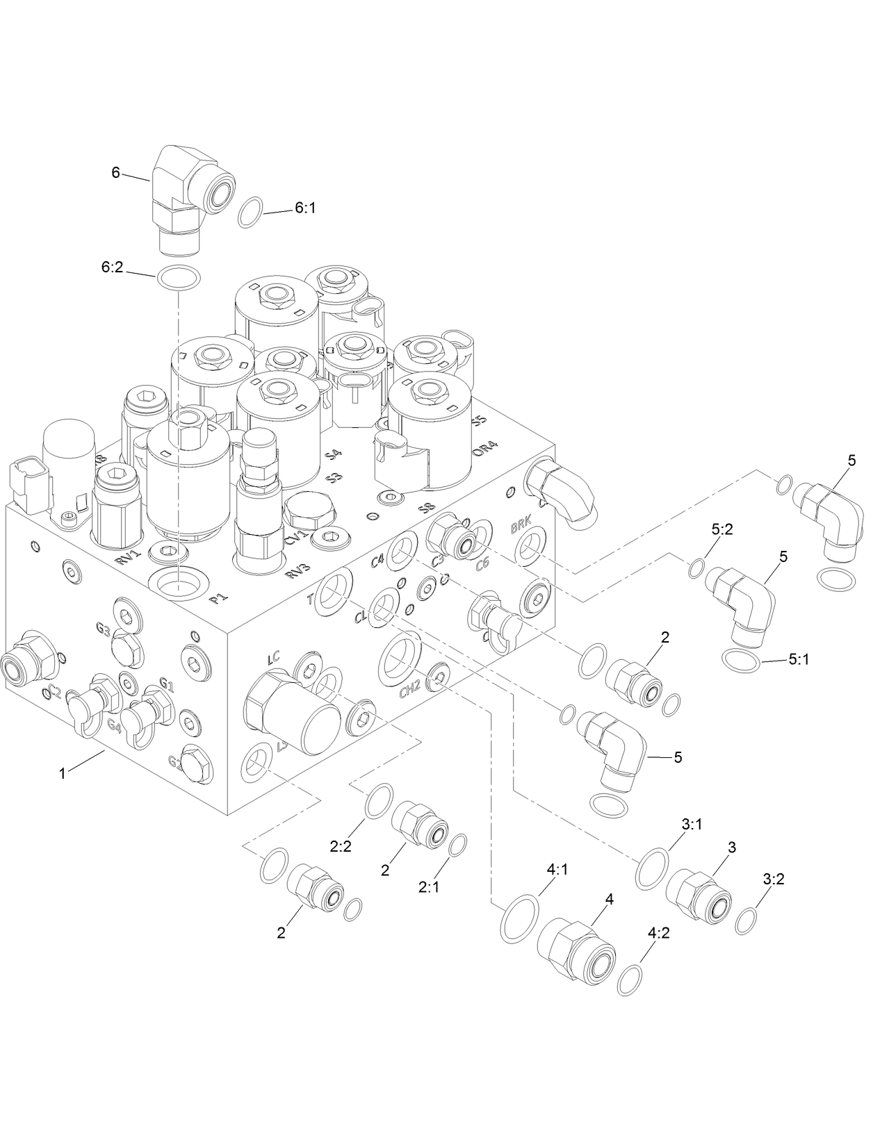 Steering/Lift Valve Assembly No. 130-2433