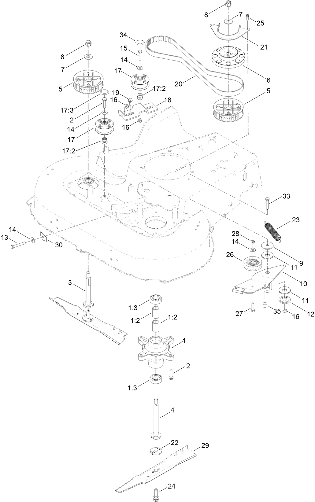 Spindle and Belt Assembly