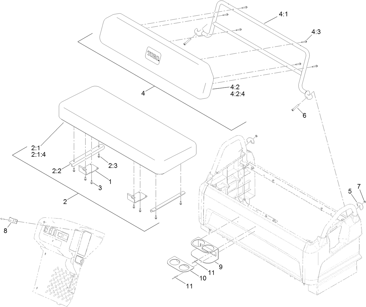 Bench Seat Base Assembly