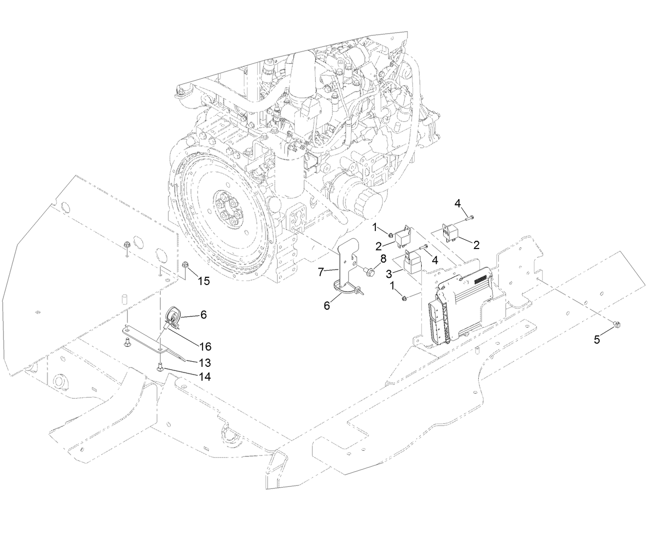 Mid Electrical Component Assembly