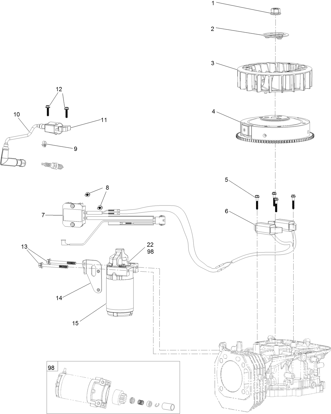 Ignition and Electrical Assembly