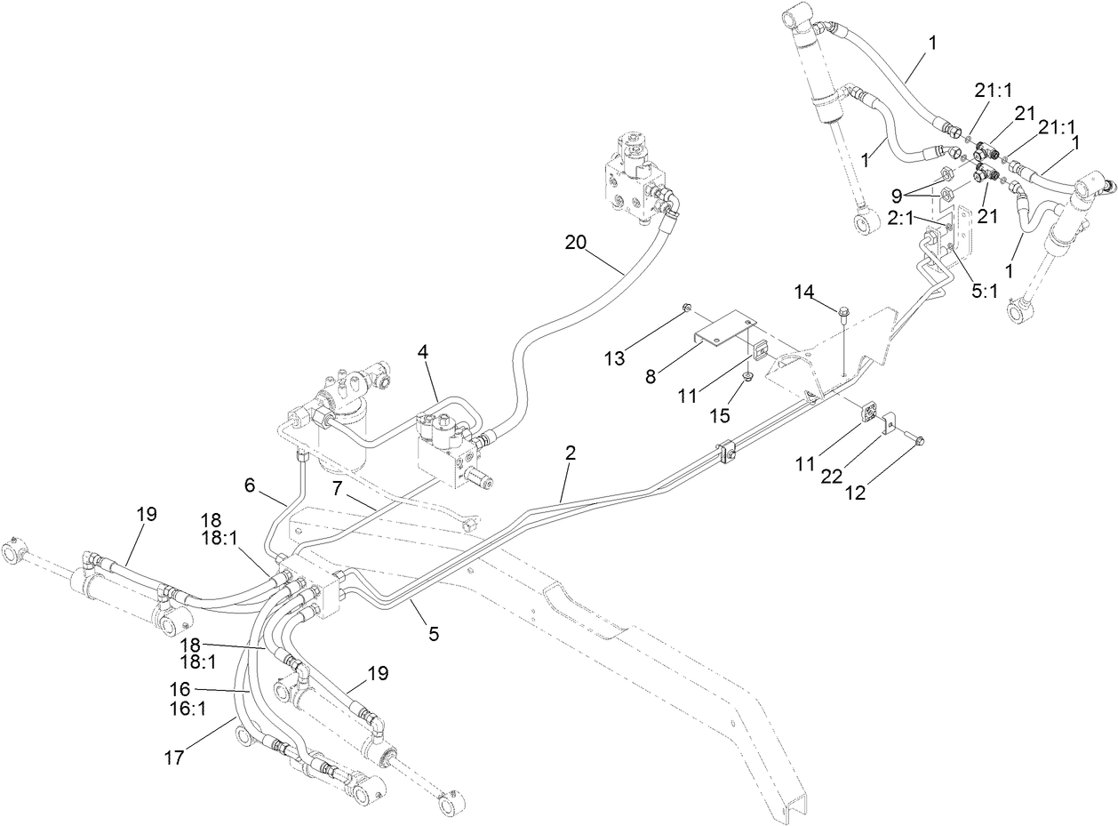 Deck Lift Hydraulic Assembly
