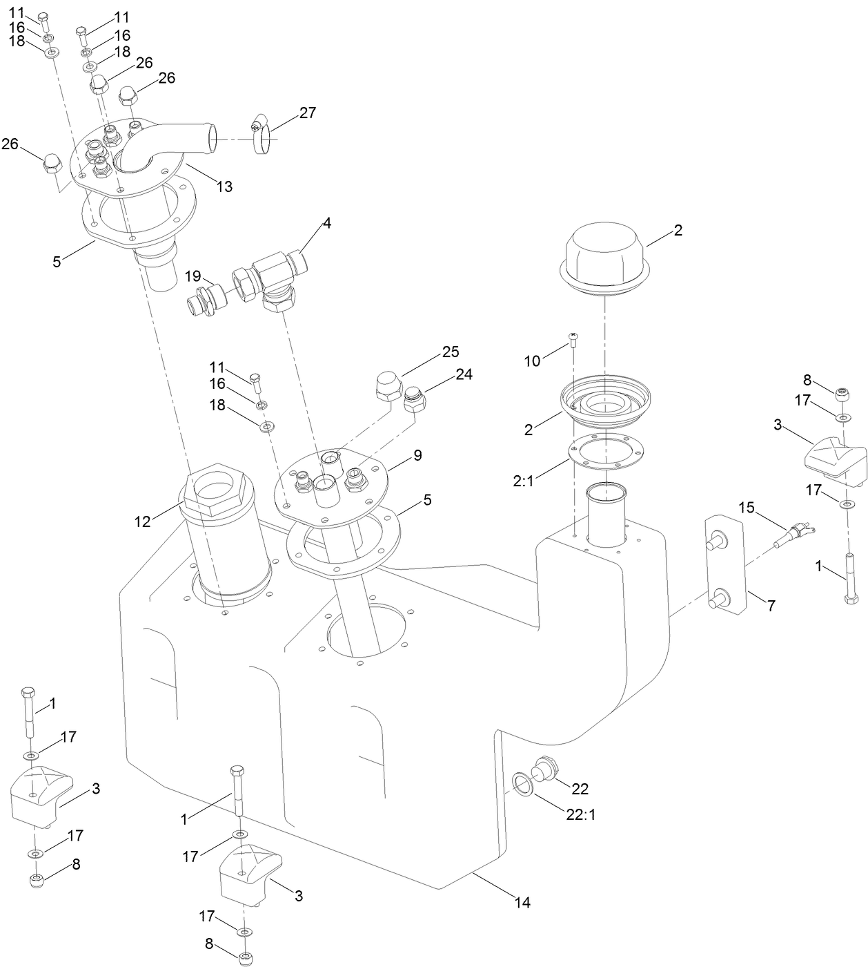Hydraulic Oil Tank Assembly