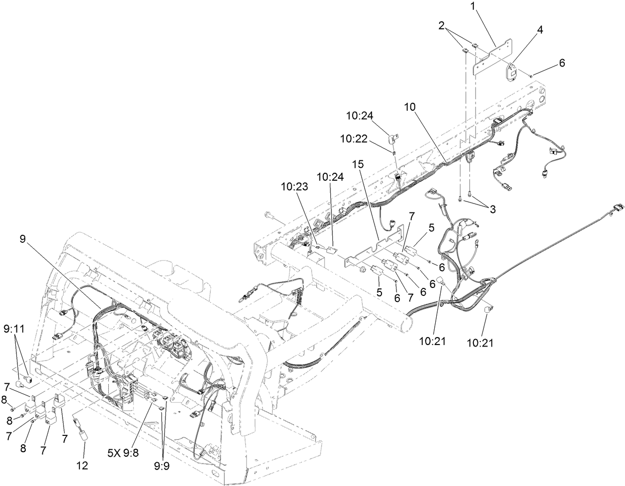 Front and Rear Wire Harness Assembly