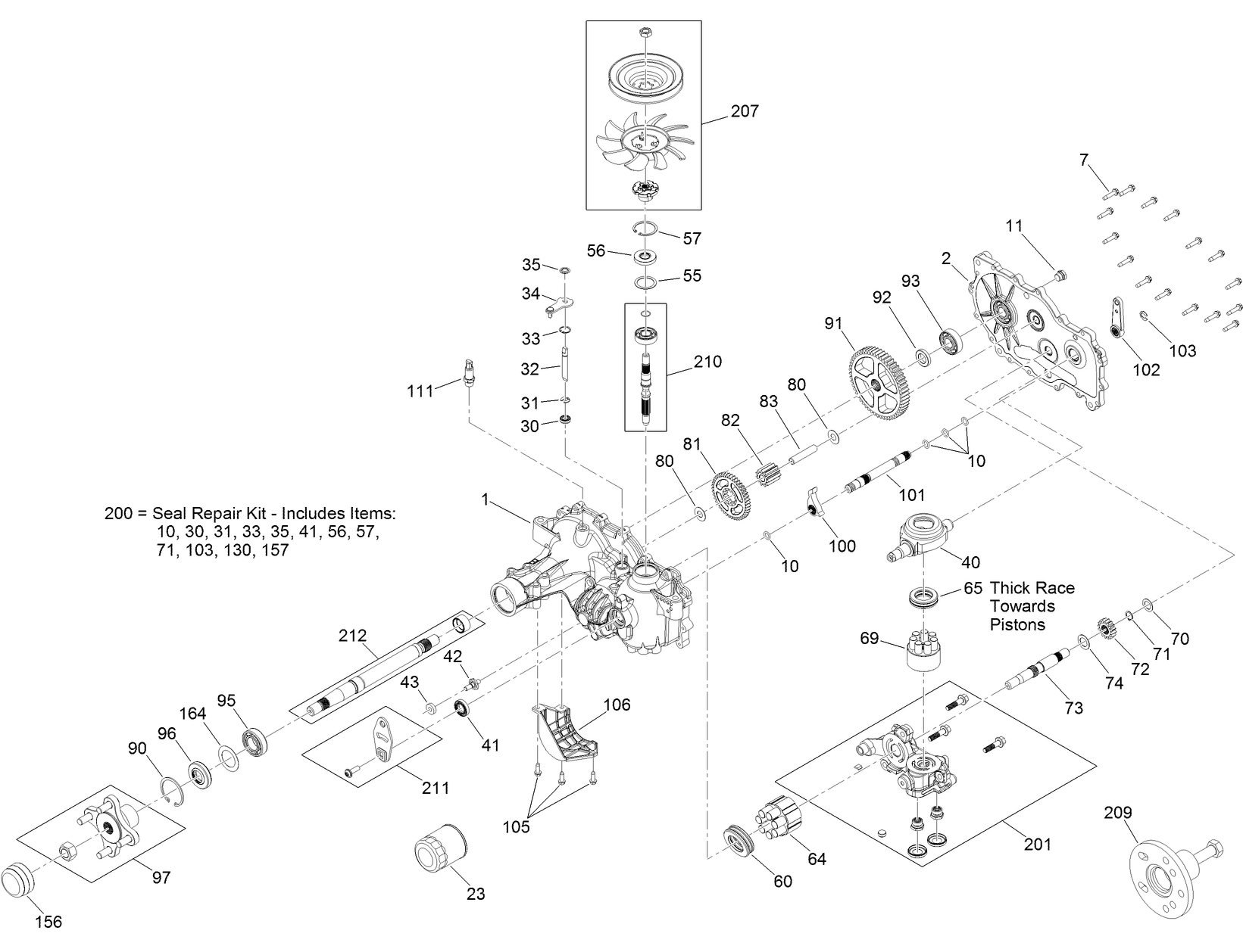 LH Transaxle Assembly No. 133-4418