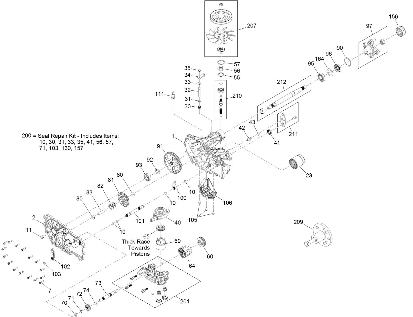 RH Transaxle Assembly No. 133-4419