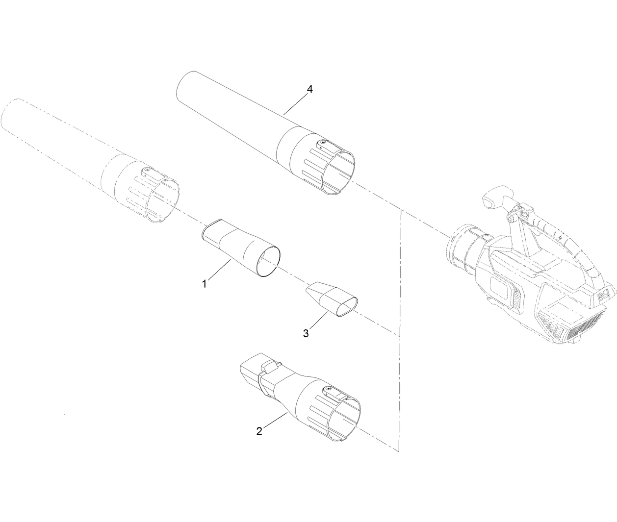 Cordless Axial Blower Assembly