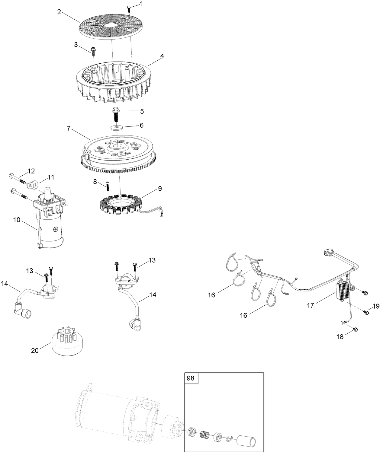 Ignition and Electrical Assembly