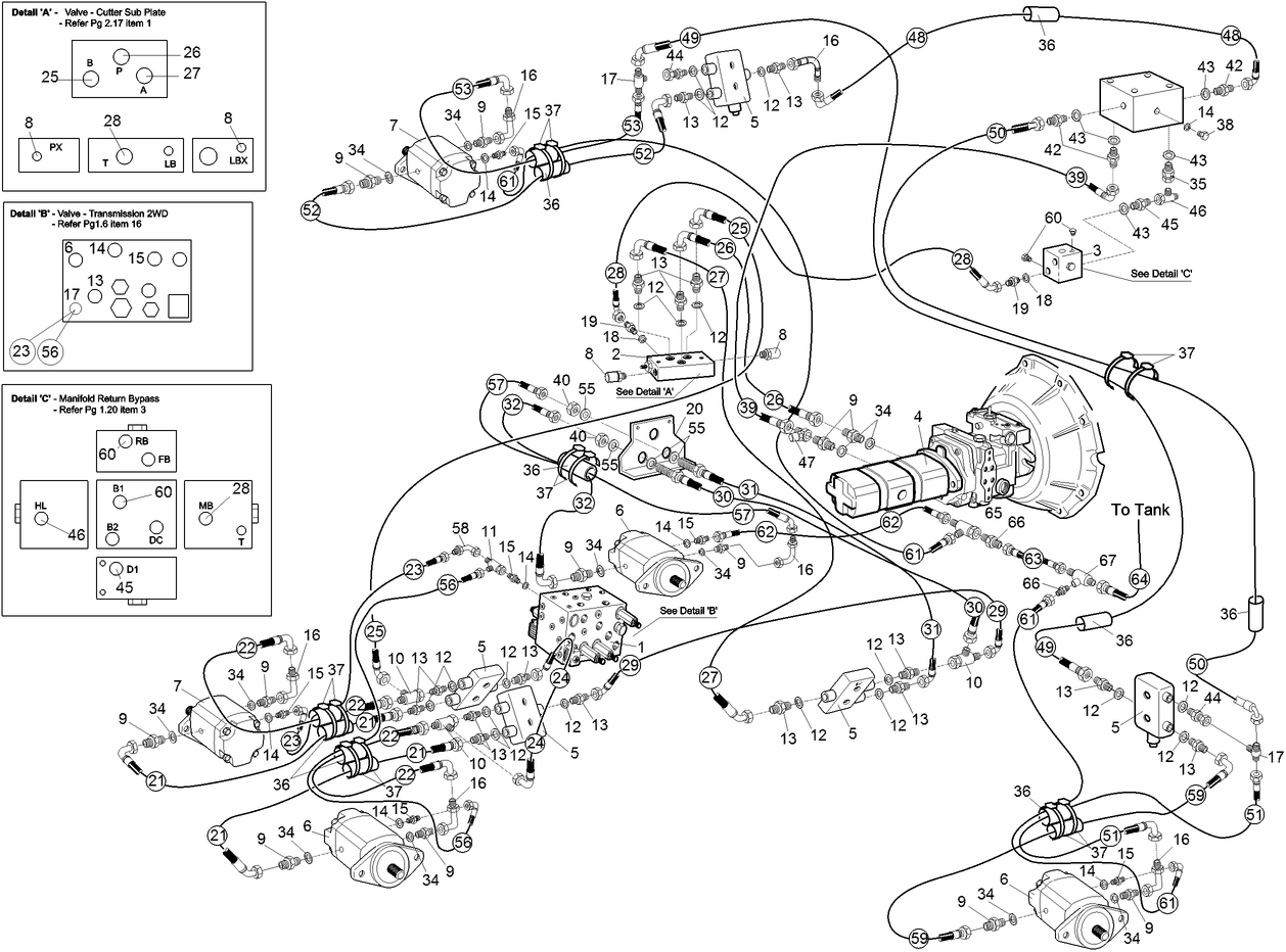 Hydraulic Circuit / Cutter Drive