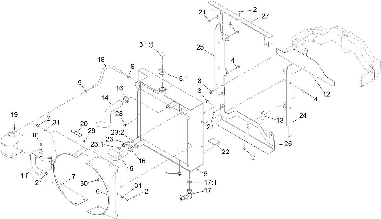 Radiator and Oil Cooler Assembly